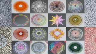 The Ultimate Spirograph Compilation 16 Stunning Designs in One Epic Video ｜ by HY [upl. by Atsira334]