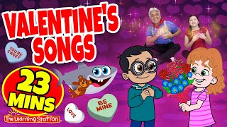 Valentines Songs ♫ Be My Valentines Songs ♫ Valentines Day ♫ Kids Songs by The Learning Station [upl. by Chatav]