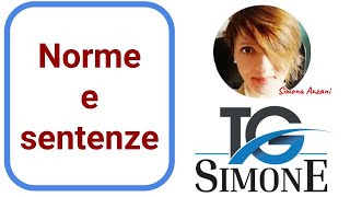 TG Simone  RUBRICA quotNorme e sentenzequot [upl. by Cybill]