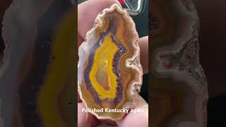 Nice botryoidal in quartz with floater in Kentucky agate teamrockit thefinders kentucky agates [upl. by Eanat752]