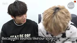 BANGTAN BOMB ENG SUB Taehyung and Jungkook singing standby time [upl. by Aramat920]