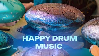 Music for meditation yoga work concentration relax  Steel Tongue Drum Tank Drum Happy drum [upl. by Nnael]