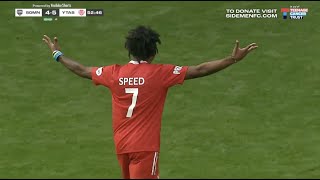 Speed penalty kick in SIDEMEN CHARITY MATCH 2023 [upl. by Doss]