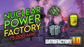 30 Nuclear Reactor Factory  Satisfactory 10  DeathCactus Inc EP 1 [upl. by Neelear]