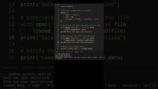 Efficient Data Serialization with Python3 Pickle [upl. by Elacsap]