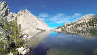 Fishing for trout in Kearsarge Lake in the Kings Canyon National Park [upl. by Arleen]