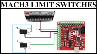 CNC MILL BUILD PART 30  MACH3 USB CONTROLLER LIMIT SWITCHES SERIAL WIRING FOR Z AXIS [upl. by Cynde]