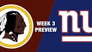 Redskins vs Giants Preview Week 3  Thursday Night Football [upl. by Liana]