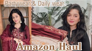 Best Amazon Partywear And Daily Wear Kurta Set Amazon Haul The Touchupgirl [upl. by Noskcaj]