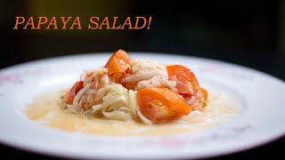 How To Make Papaya Salad [upl. by Enimzaj818]