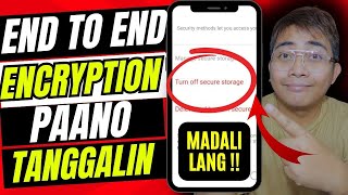 PAANO ALISIN ANG END TO END ENCRYPTION SA MESSENGER l MESSENGER END TO END ENCRYPTION PIN TURNED OFF [upl. by Lesab]