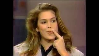 Cindy Crawford on David Letterman  1989 [upl. by Dibri410]