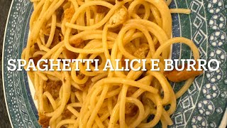 Ricetta spaghetti alici e burro [upl. by Htiekram838]