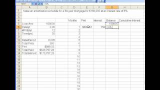 Loan amortization schedule [upl. by Ecissej151]