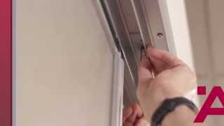 Aluflex Sliding Door Installation Guide 6 of 7 Center Door Stopper Installation [upl. by Niccolo]