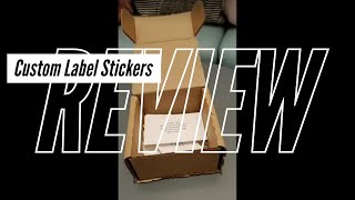 UPrinting Review  2quot x 35quot Stickers UPrinting Custom Labels and Stickers Printing Company [upl. by Gainor]