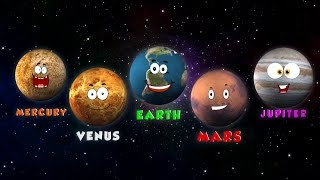 Planeten Lieder  Lieder für Kinder  Kinderzimmer Reime  Kids Rhymes  Kids Learn  Planet Songs [upl. by Chao]