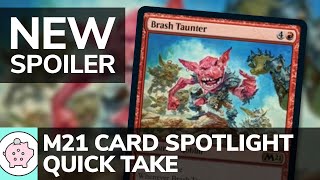 Brash Taunter  EDH  M21 Spoiler  Magic the Gathering  Commander Quick Take [upl. by Enimajneb]