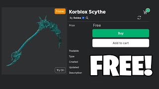 NEW HOW TO GET FREE KORBLOX SCYTHE IN ROBLOX 😎 [upl. by Acire]