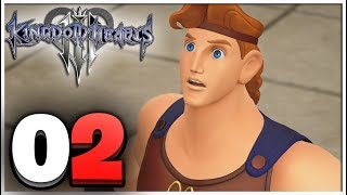 Kingdom Hearts 3 Walkthrough Part 2 Hercules City DESTROYED PS4 Pro Gameplay [upl. by Ecnarretal]