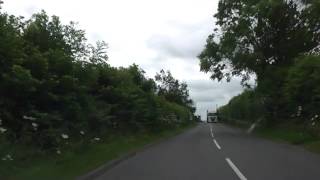 Driving Along The Lea amp Throckmorton Road Pershore Worcestershire England 22nd June 2013 [upl. by Ullyot]