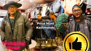 TREKKING WEAR PRICE HUNT IN THAMEL KATHMANDU  DASHAIN SERIES [upl. by Baron]