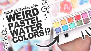 THERES SOMETHING ABOUT THESE WATERCOLORS  Scrawlrbox Mystery Art Supply Unboxing [upl. by Erdrich]