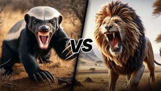 HONEY BADGER VS LION  Which Is The Toughest [upl. by Thackeray]