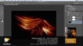 Tutoriel Photoshop CC  Utiliser le filtre Flamme  video2braincom [upl. by Enirehs]