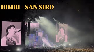 BIMBI  LIVE SAN SIRO  CONCERTO SFERA EBBASTA [upl. by Akoyn]