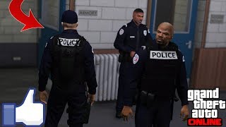 👮‍♂️TUTO👮‍♂️ COMMENT AVOIR UNE TENUE POLICE POUR FAIRE DU RP SUR GTA ONLINE PS4XBOX ONE [upl. by Magavern598]