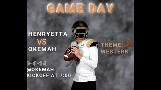 Henryetta Football Vs Okemah Panthers [upl. by Auhso]