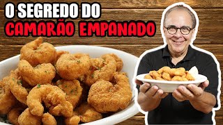 O segredo do Camarão Empanado Crocante e Sequinho do Chef Taico [upl. by Dietsche]