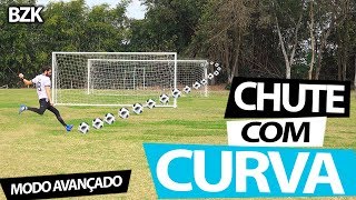 APRENDA A CHUTAR COM CURVA MODO AVANÇADO Lances efetivos de futebol BZK 4K [upl. by Arri]