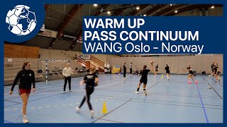 Passing Exercise  Pass Continuum  Handballtraining WANG Røe  Handball inspires deutschenglish [upl. by Hunger313]