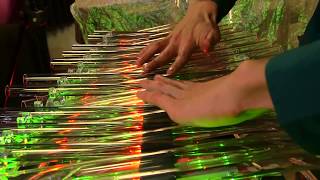 Heavenly spheres song  Svaritanum crystalophone  chromatic crystal harp [upl. by Mafala542]