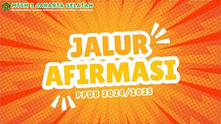 PPDB 2024  JALUR AFIRMASI DTKS [upl. by Zined]