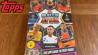 MATCH ATTAX ADVENT CALENDAR OPENING 202021 SEASON  GOLD LE PULLED TOPPS UEFA CHAMPIONS LEAGUE [upl. by Dadivitan730]