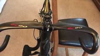 Flex test of AliExpress Chinese EC90 Carbon Aero Handlebar [upl. by Gardel]