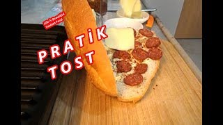 SUCUKLU KAŞARLI TOST  Easy Toast [upl. by Cyndie]