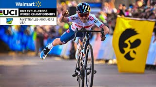 HOW Tom Pidcock won the 2022 UCI CycloCross World Championships Men Elite Highlights Full Race [upl. by Owiat104]