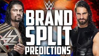 WWE Brand Split 2016 Full Predictions WWE DRAFT CONCEPT [upl. by Kcirdet]