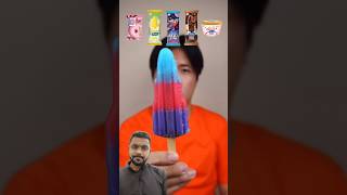 I react this eating different ice cream challenge Asmar mukbang shorts video [upl. by Ruperto]