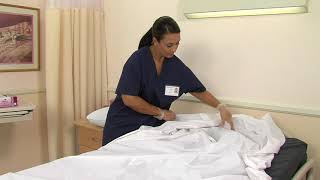 CNA711  The Nursing Assistant Bedmaking [upl. by Ode]