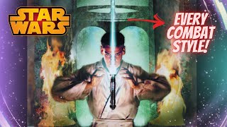 ALL Lightsaber Combat Styles in Under 4 Minutes starwars [upl. by Assilat]