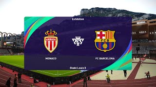 AS Monaco U19 vs Barcelona U19 19092024 UEFA Youth League PES 2021 [upl. by Archibald]