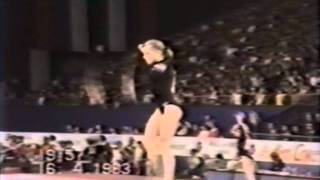 19th AA RUS Natalia Bobrova BB 1993 World Gymnastics Championships 8 612 [upl. by Dwight]