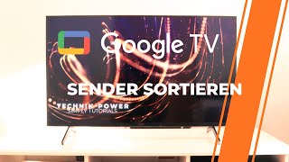 Google TV Sender sortierenlöschen [upl. by Catharina]