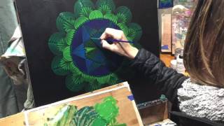 Heart chakra mandala painting [upl. by Eimmit]