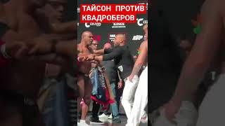 Майк Тайсон против квадроберства бокс Тайсон бой кулачка квадробер [upl. by Ecinej173]